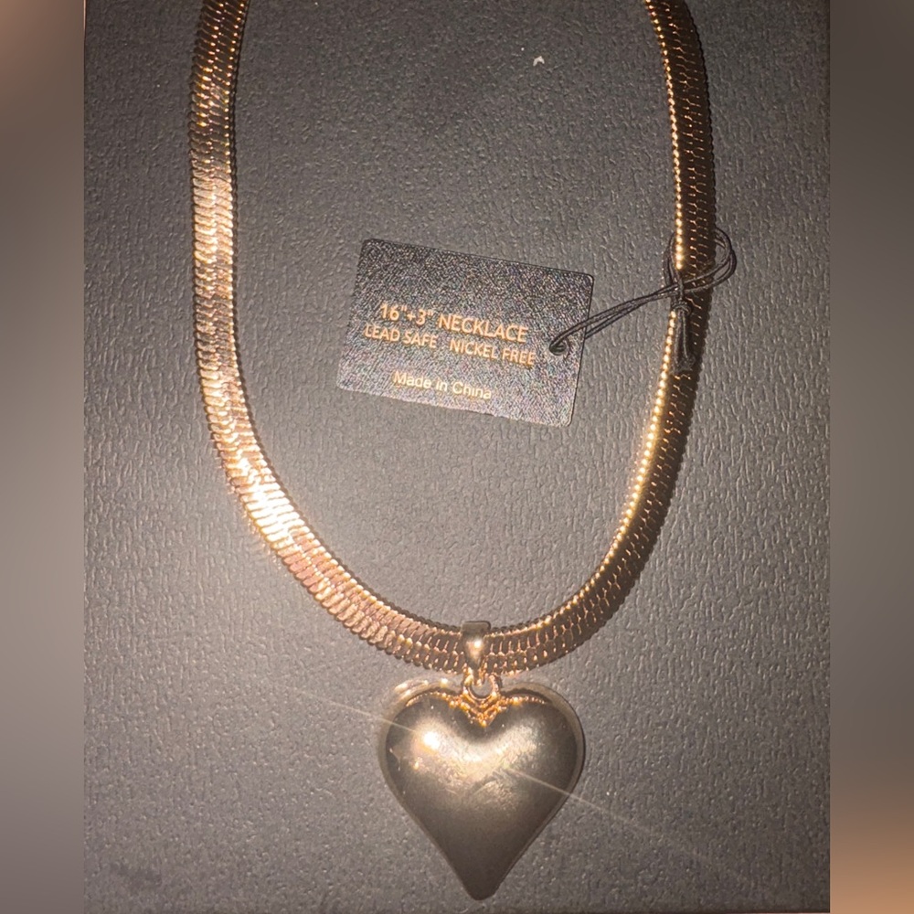 Gold Herringbone Necklace